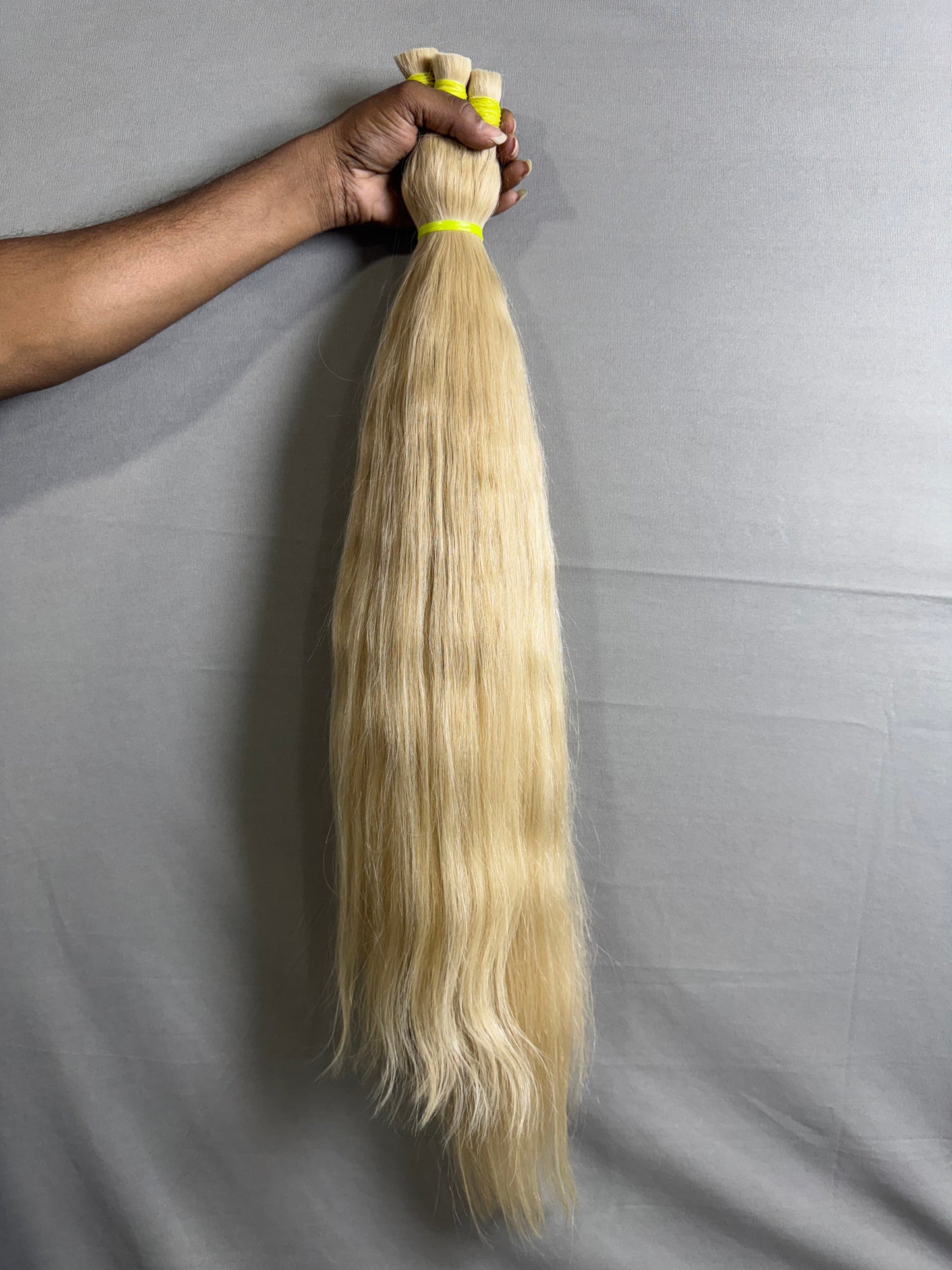 Indian raw 613 blonde bulk hair - Velora Luxury Fashion