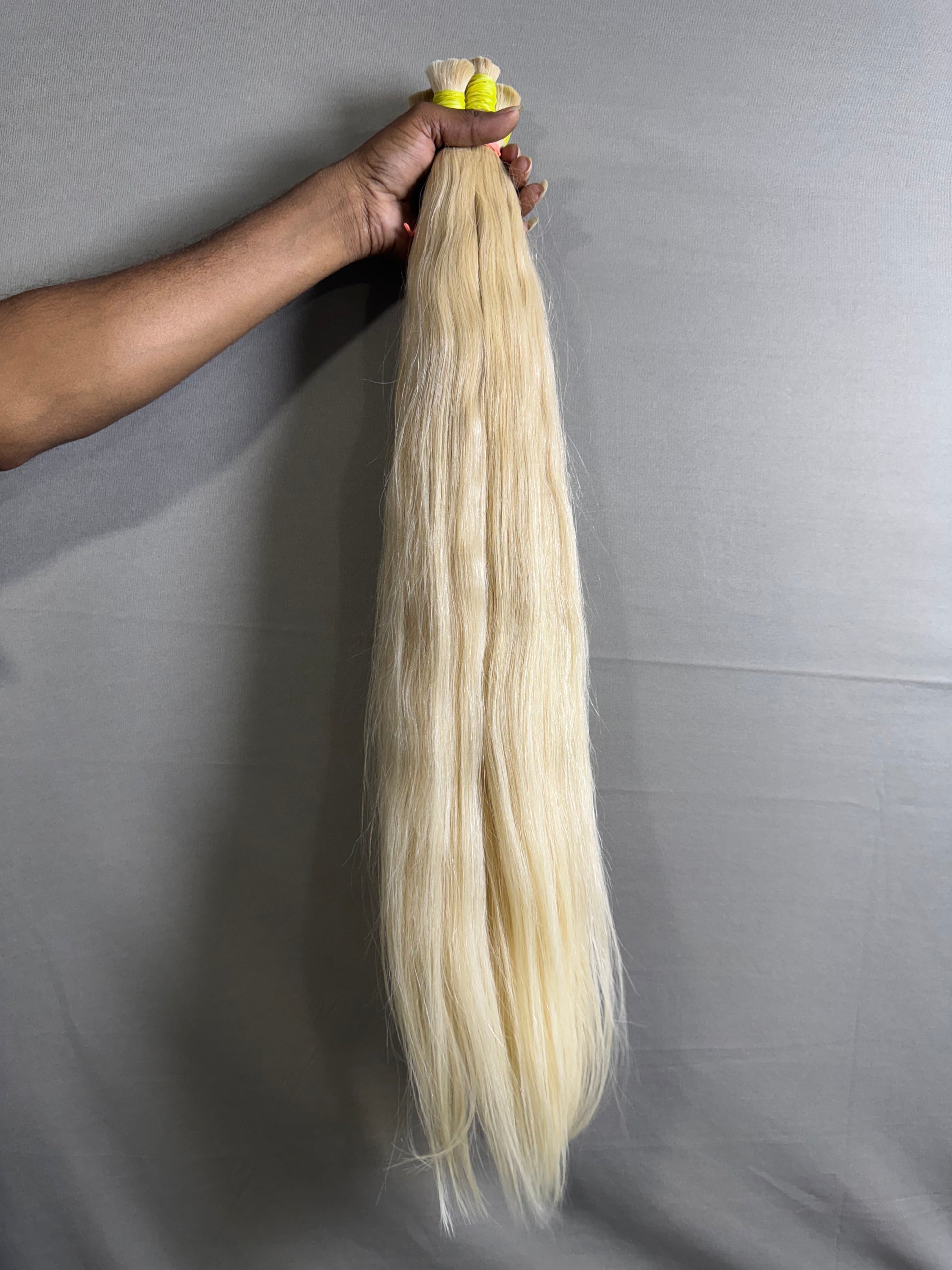 Indian raw 613 blonde bulk hair - Velora Luxury Fashion