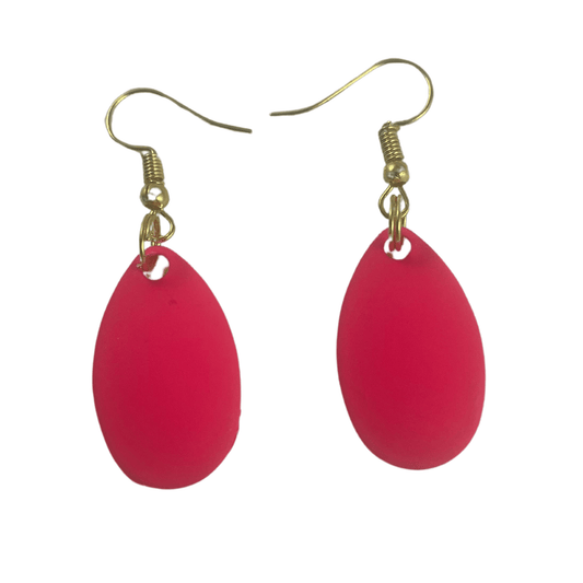 Indiana Pink Painted Spinner Blade Earrings - Velora Luxury Fashion