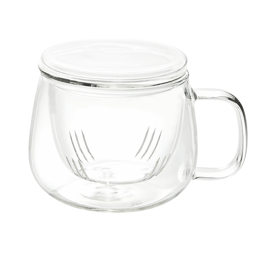 Infusion Glass Tea Cup with Infuser for Loose Tea - Velora Luxury Fashion