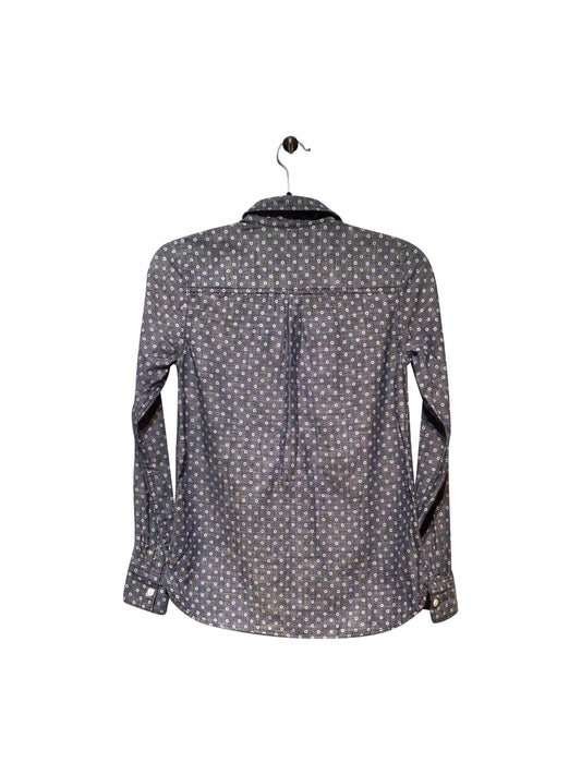 J. CREW Regular fit Button-down Top in Blue - 0 - Velora