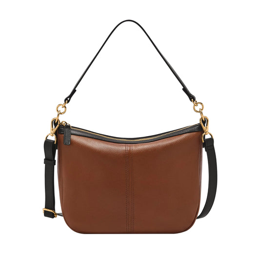 Fossil Jolie Crossbody Bag Brown/Black Trim (Model: ZB11093199)