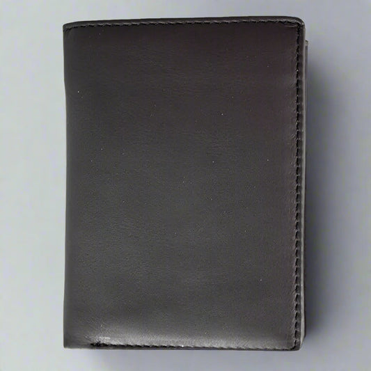 JBG International Men's Snap Close Flip Trifold Leather Wallet Boutique of Leathers/Open Road