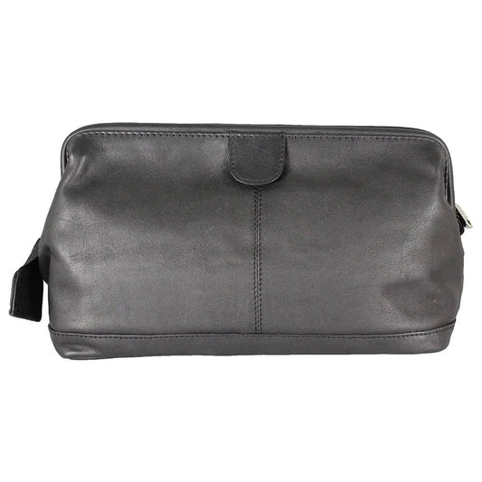 JBG International Structured Leather Toiletry Bag - Velora Luxury Fashion