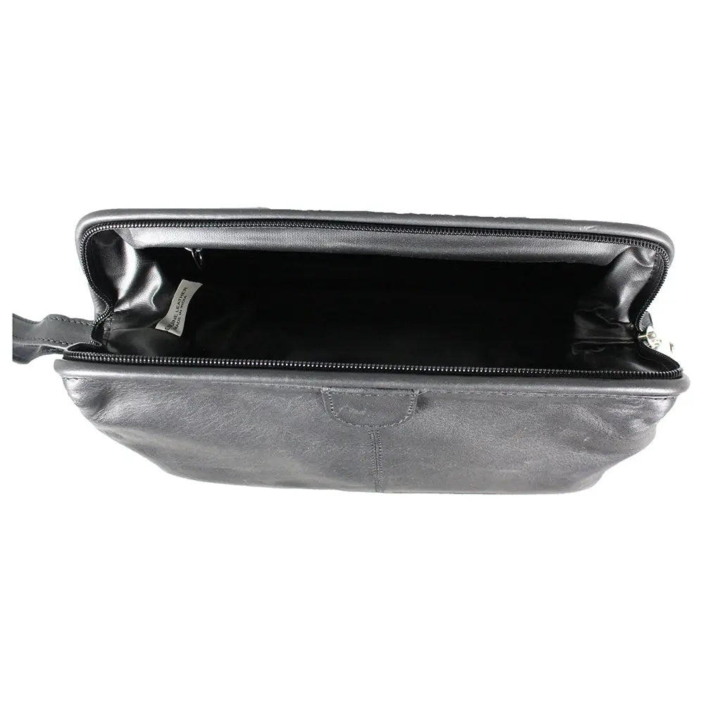 JBG International Structured Leather Toiletry Bag - Velora Luxury Fashion