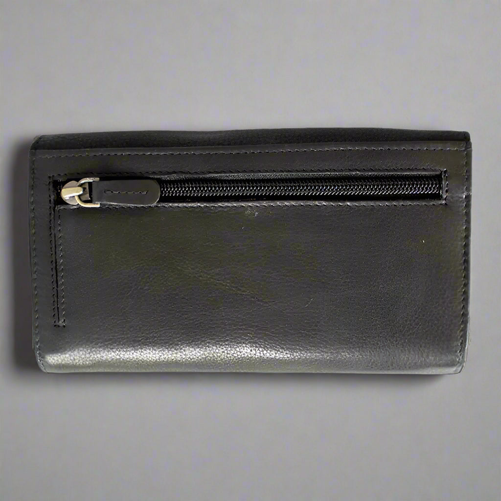 JBG International Women's Trifold RFID Leather Wallet - Velora Luxury Fashion