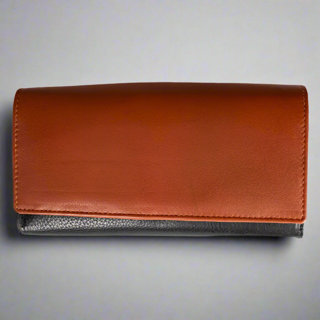 JBG International Women's Trifold RFID Leather Wallet - Velora Luxury Fashion