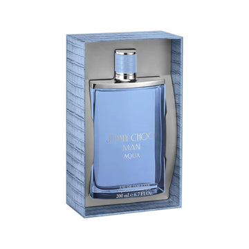 JIMMY CHOO Man Aqua Jumbo Eau de Toilette Spray - Long Lasting Fragrance with notes of Grapefruit Geranium & Salty Moss - Sweet & Woody - 6.7 fl. oz. - Velora Luxury Fashion