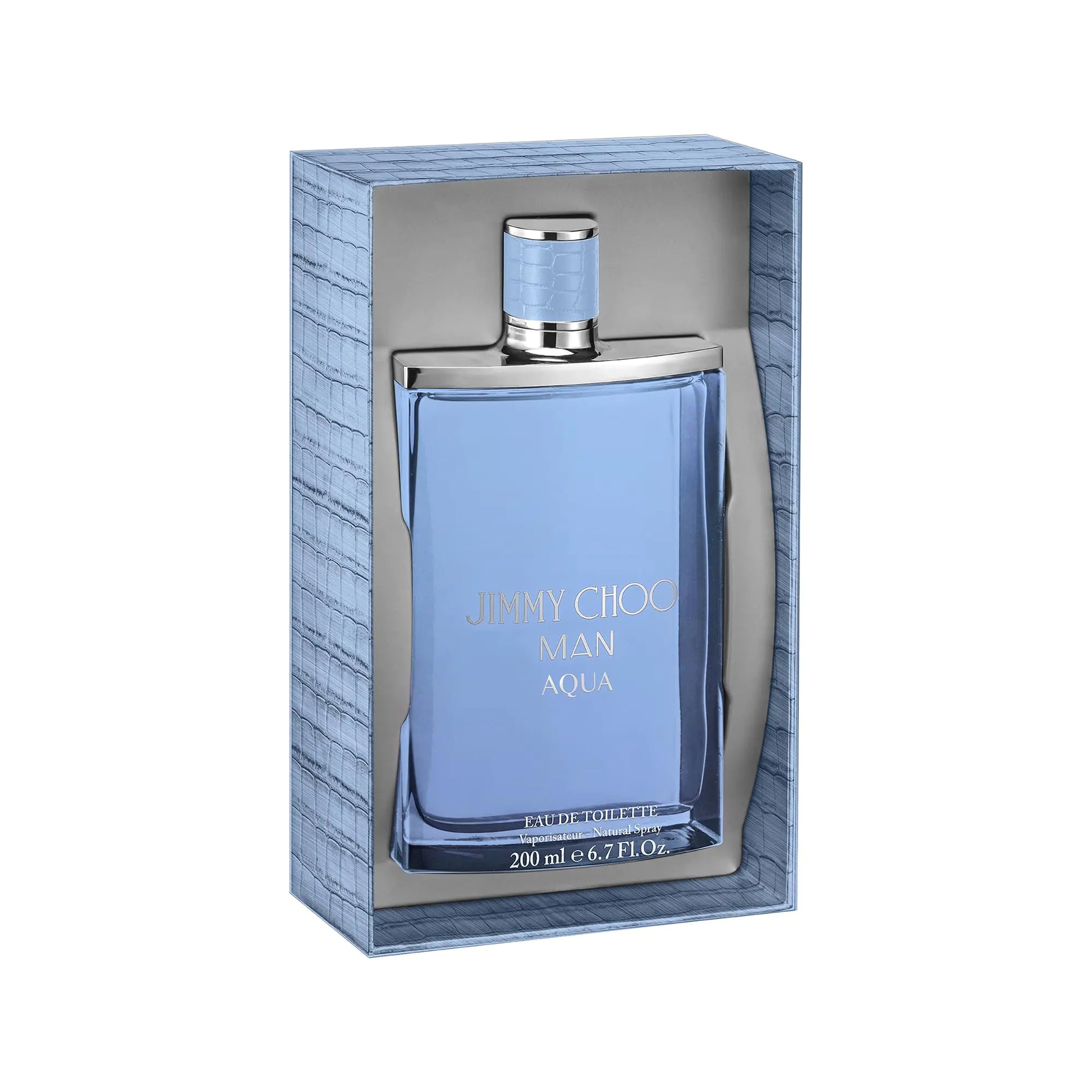 JIMMY CHOO Man Aqua Jumbo Eau de Toilette Spray - Long Lasting Fragrance with notes of Grapefruit Geranium & Salty Moss - Sweet & Woody - 6.7 fl. oz. - Velora Luxury Fashion