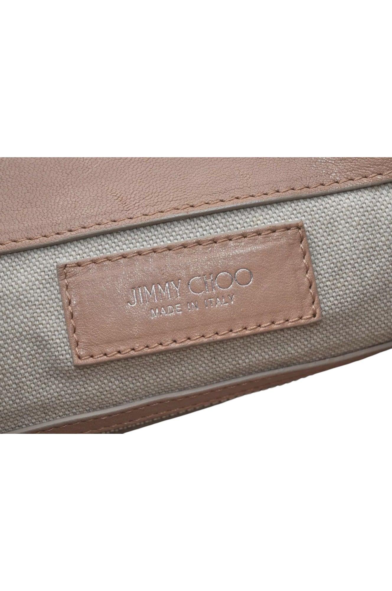 JIMMY CHOO Vintage Stella Star Studs Leather Backpack Pink Beige 7492K - Velora Luxury Fashion