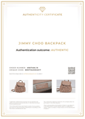 JIMMY CHOO Vintage Stella Star Studs Leather Backpack Pink Beige 7492K - Velora Luxury Fashion