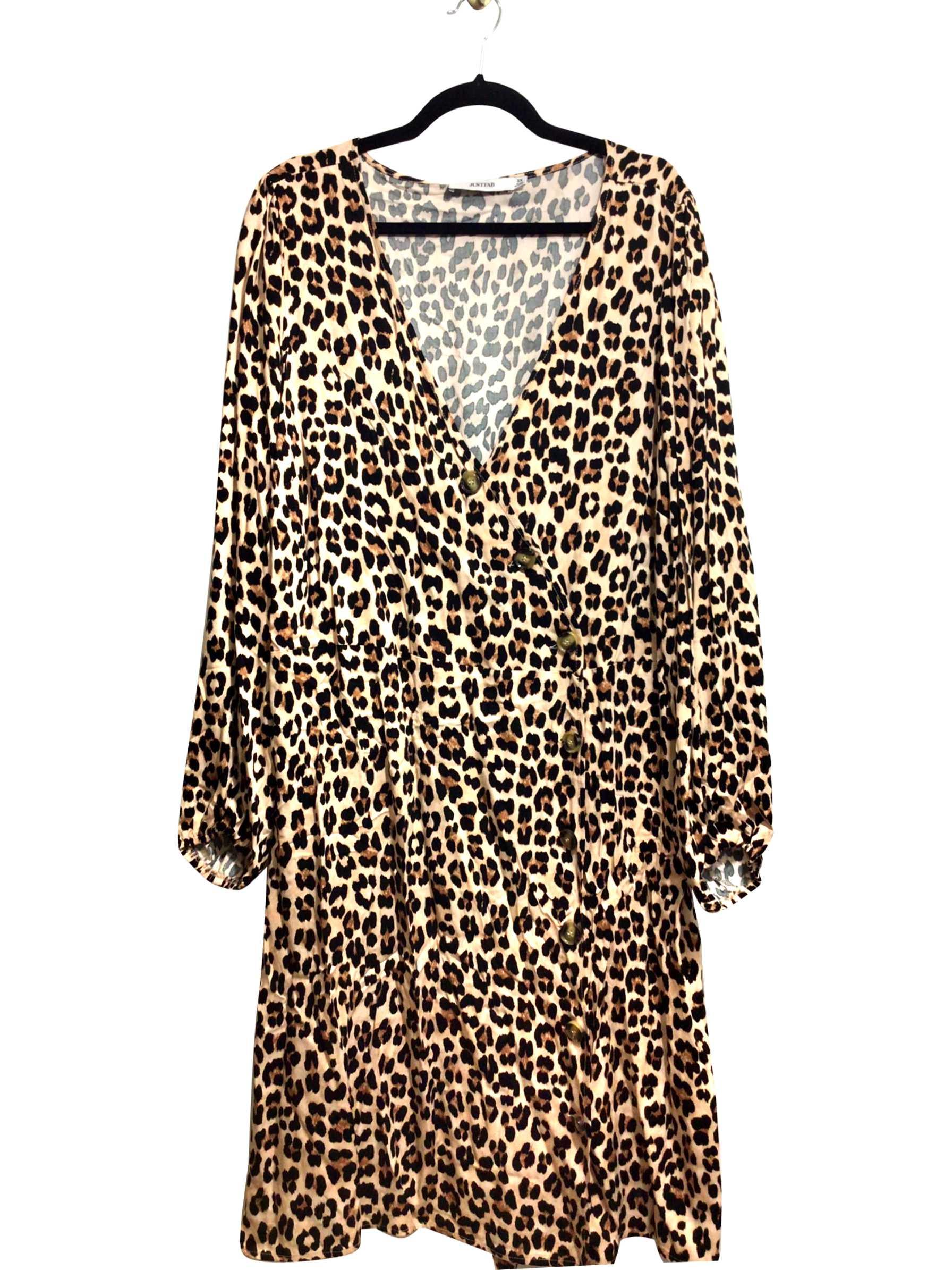 JUSTFAB Regular fit Shift Dress in Brown - 3X - Velora