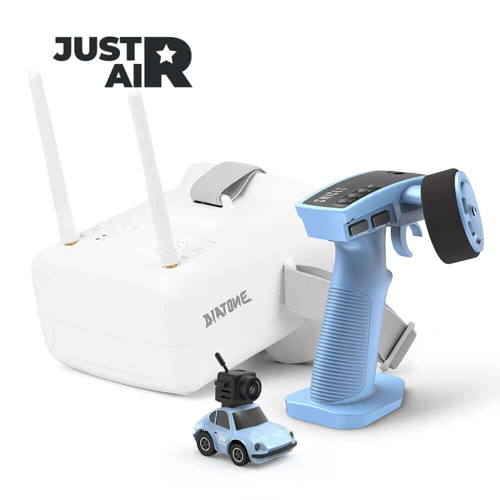 JUSTAIR Q25 FPV RC Car with Goggles - Micro Remote Control Car for Desk Racing and Fun - Velora Luxury Fashion