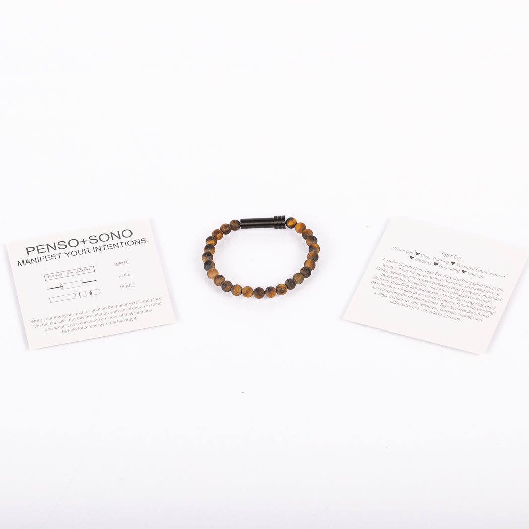 Tiger's Eye Intention Bracelet - Velora Luxury Fashion