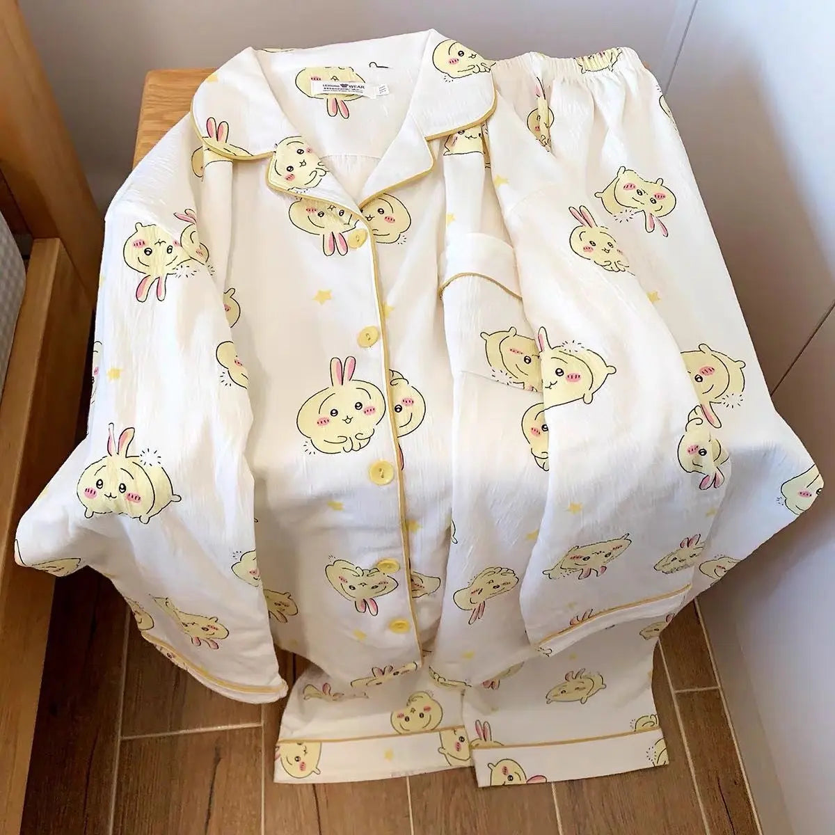 Japanese Sweet Cartoon Long Sleeved Pajamas For Women EX-STOCK Canada