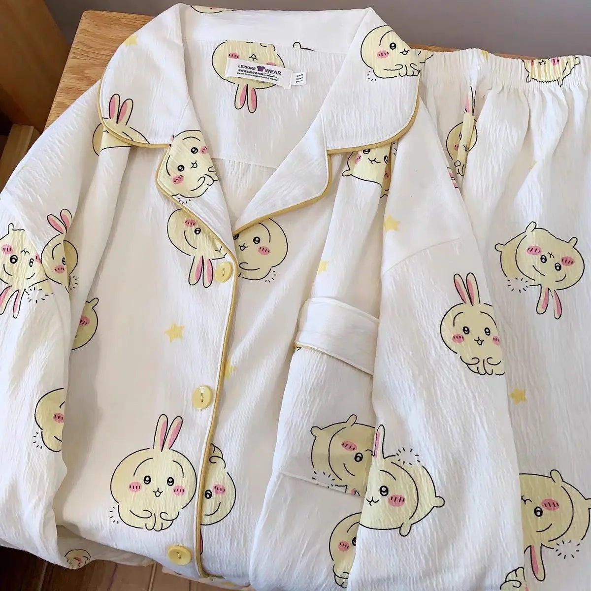 Japanese Sweet Cartoon Long Sleeved Pajamas For Women EX-STOCK Canada