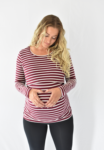 Jenny Long Sleeve Nursing Top - Velora Luxury Fashion
