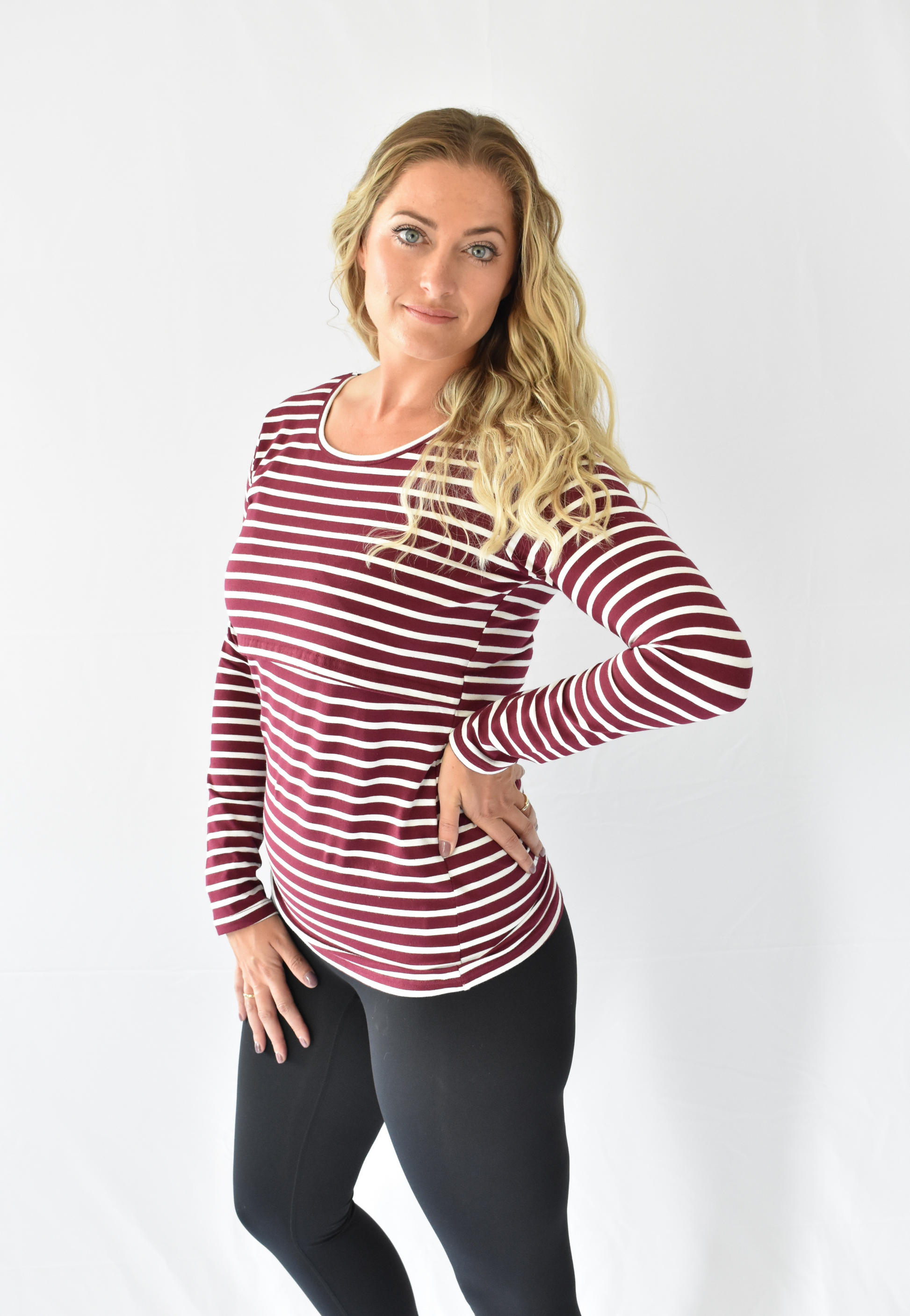 Jenny Long Sleeve Nursing Top - Velora Luxury Fashion