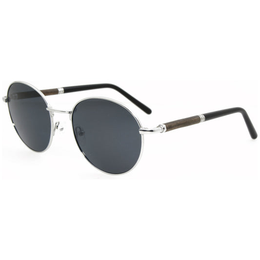 Jet - Titanium & Wood Sunglasses - Velora Luxury Fashion