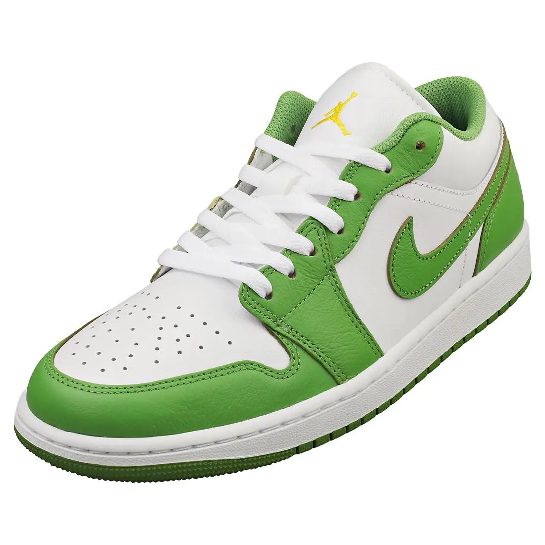 Jordan Mens 1 Low SE White/Chlorophyll-Lightening (HF4823 100) - 12.5 - Velora Luxury Fashion