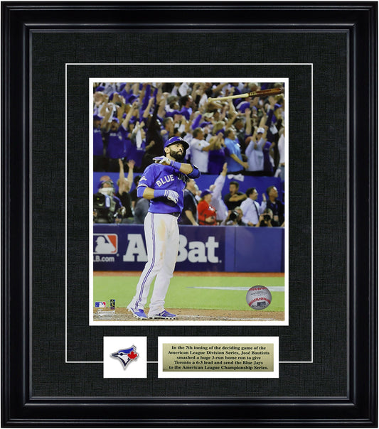 Jose Bautista Toronto Blue Jays Framed 8x10 Homerun Bat Flip Photo - Velora Luxury Fashion