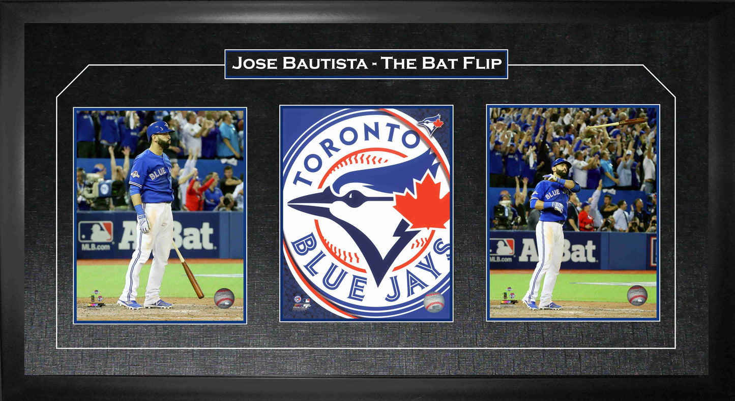 Jose Bautista Toronto Blue Jays Triple 8x10 Photo Frame The Bat Flip - Velora Luxury Fashion
