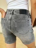 Judy Blue Full Size High Waist Washed Denim Shorts - Velora Luxury Fashion