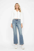 Judy Blue Full Size Tummy Control Back Embroidered Pocketed Bootcut Jeans Plus Size - Velora Luxury Fashion