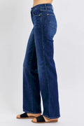 Judy Blue Full Size Tummy Control Straight Jeans Plus Size - Velora Luxury Fashion
