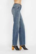 Judy Blue Full Size Tummy Control Straight Jeans - Velora Luxury Fashion