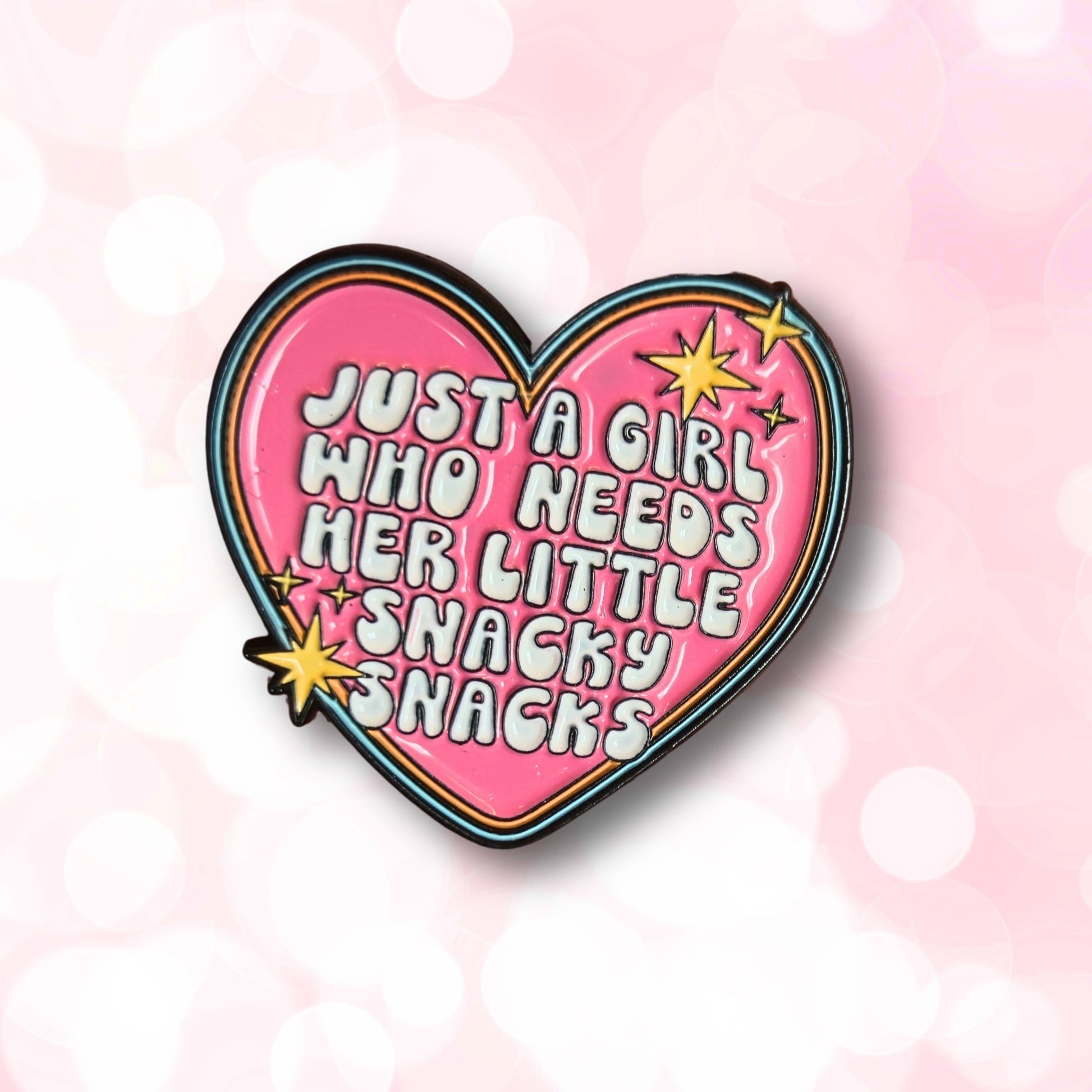Just a Girl Who Needs Her Little Snacky Snacks | Collectible Pin - Velora