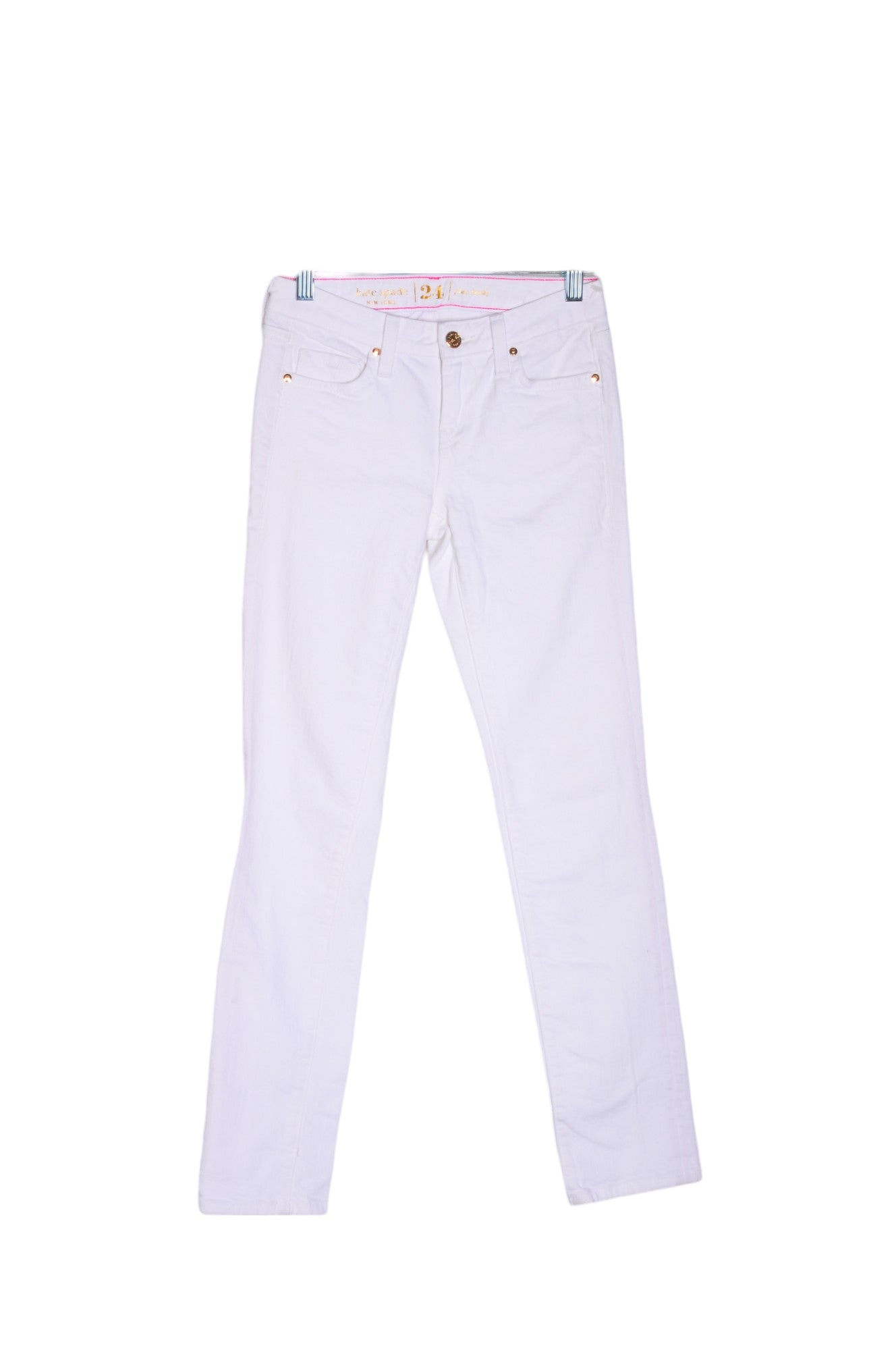 KATE SPADE Women Straight-Legged Jeans Regular fit in White - 24 - Velora Luxury Fashion