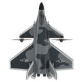 KF700 J-20 4-Channel Brushless Glider RC Plane, 300m Range, Camouflage Gray - Velora Luxury Fashion