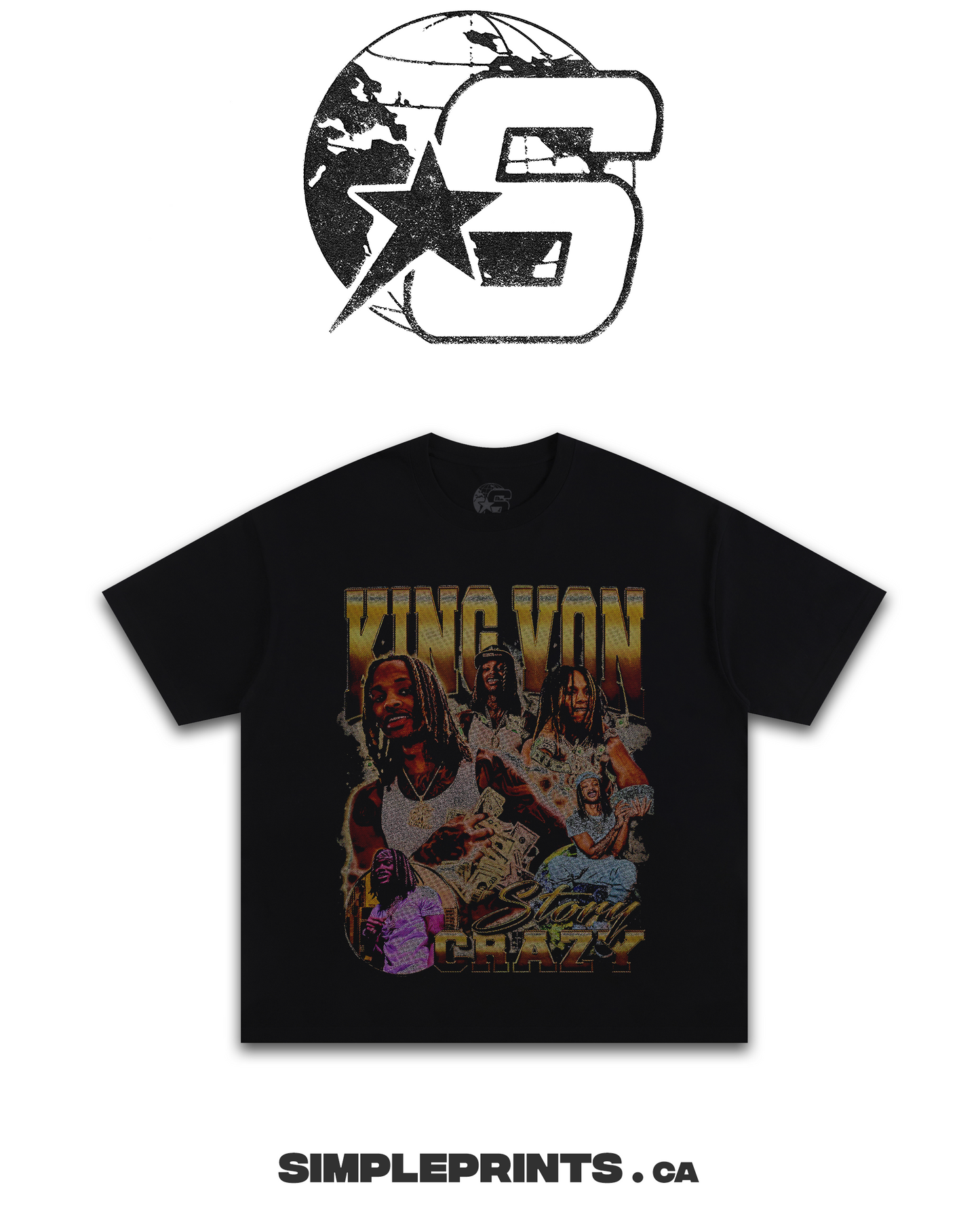 KING VON Graphic T-Shirt - Velora Luxury Fashion