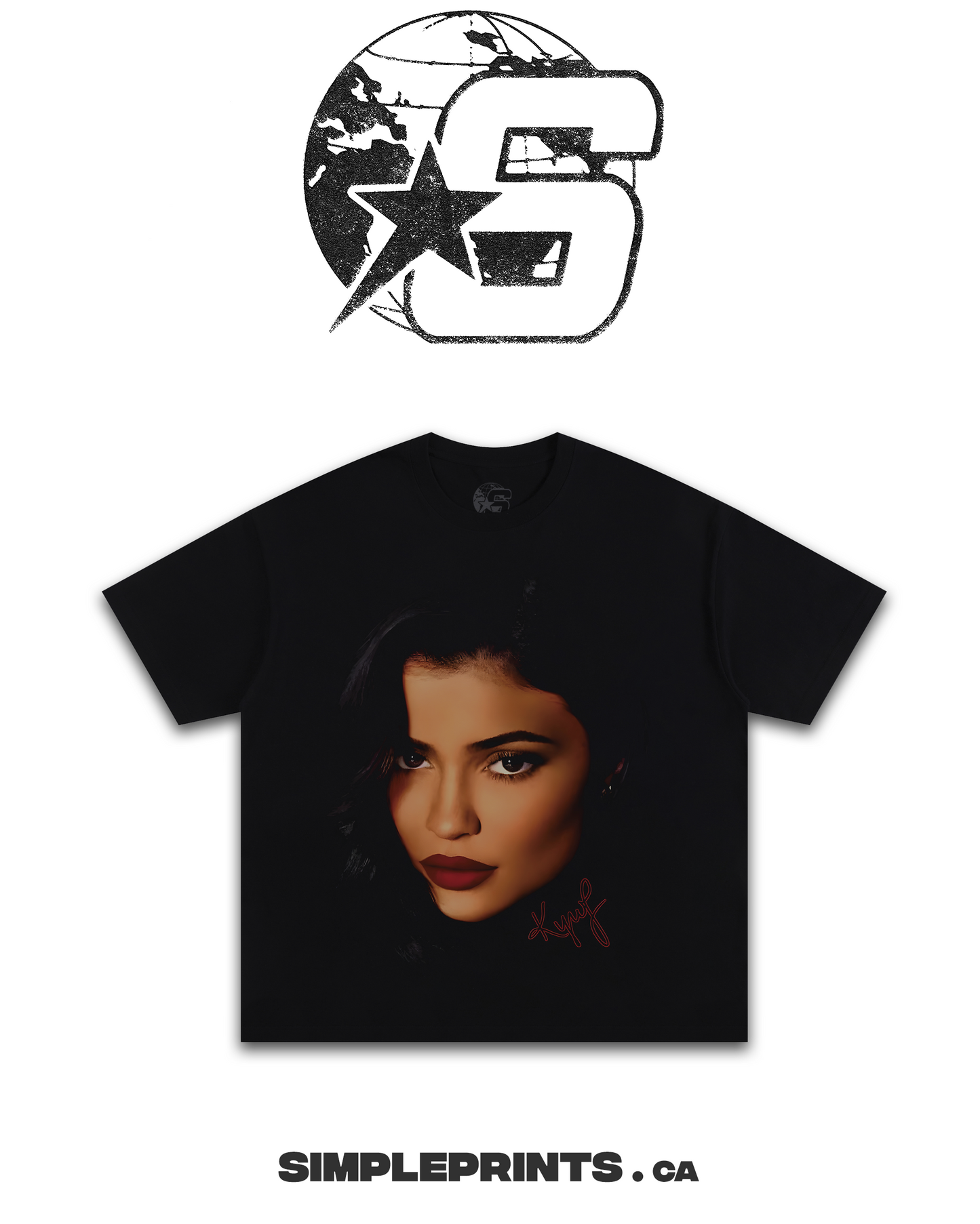 KYLIE Graphic T-Shirt - Velora Luxury Fashion