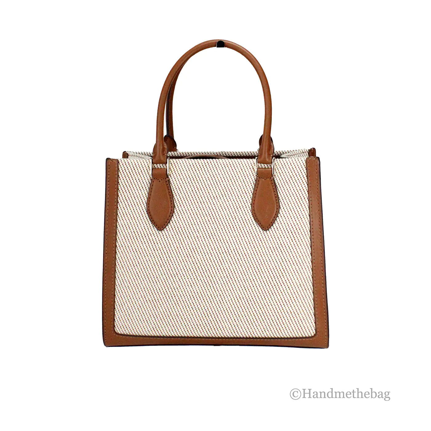 Kate Spade Ellie Small Warm Gingerbread Canvas Crossbody Tote - Velora Luxury Fashion