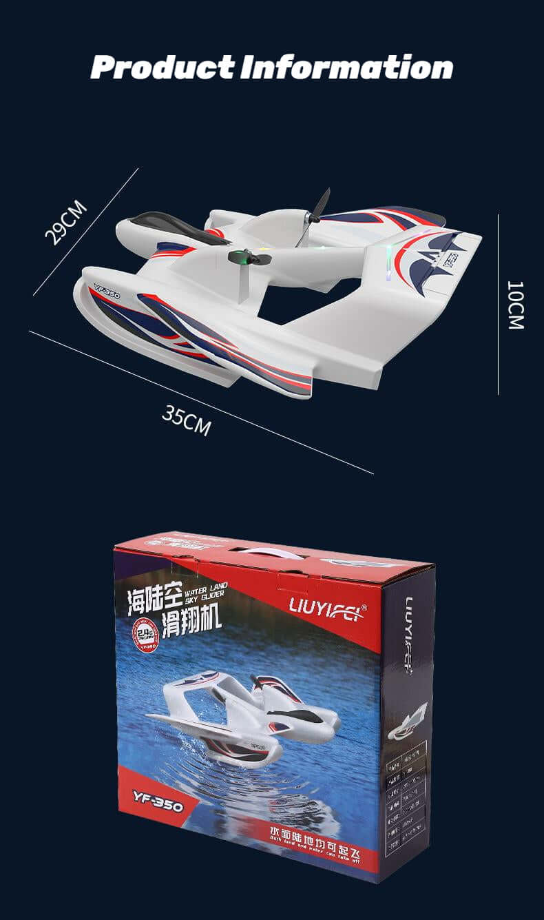 Kidstoylover Sea, Land, Air Glider with Gyro & LED - Velora Luxury Fashion