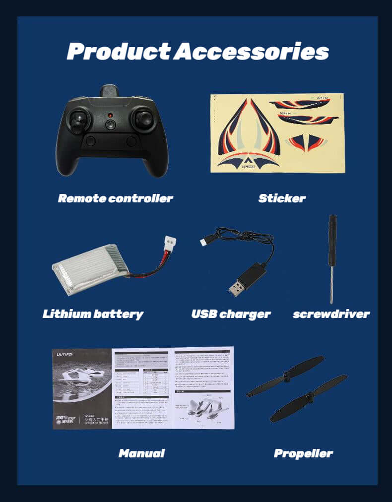 Kidstoylover Sea, Land, Air Glider with Gyro & LED - Velora Luxury Fashion