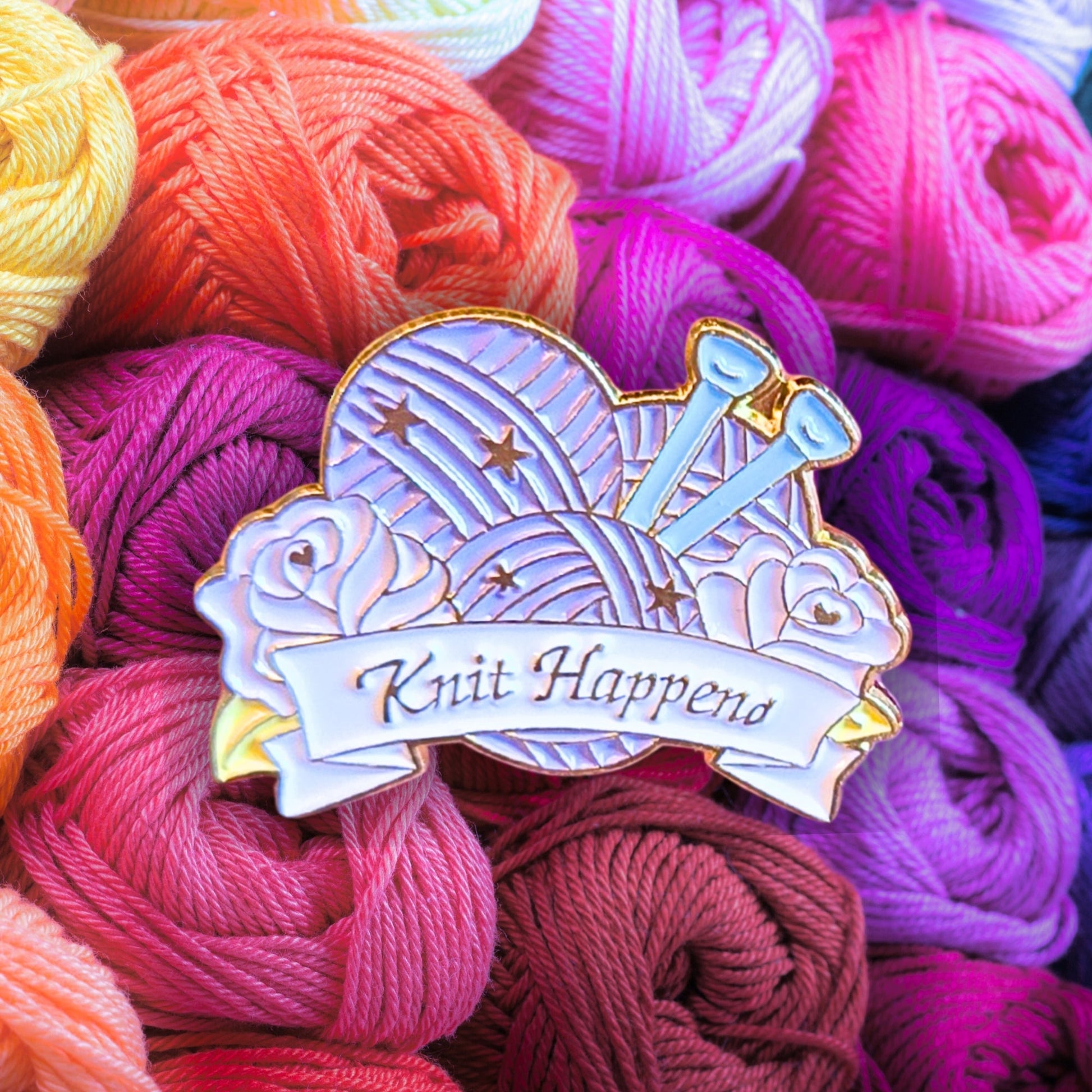 Knit Happens | Collectible Pin - Velora