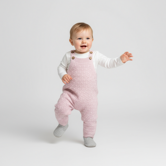 Knitted Newborn Overall Set - Velora Luxury Fashion