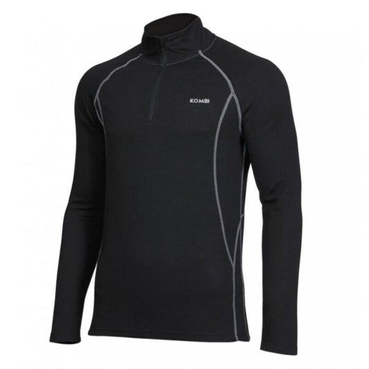 Kombi Men's B2 Merino Blend Zip Top 190g Mid-weight Base Layers Size 2XL - Velora Luxury Fashion