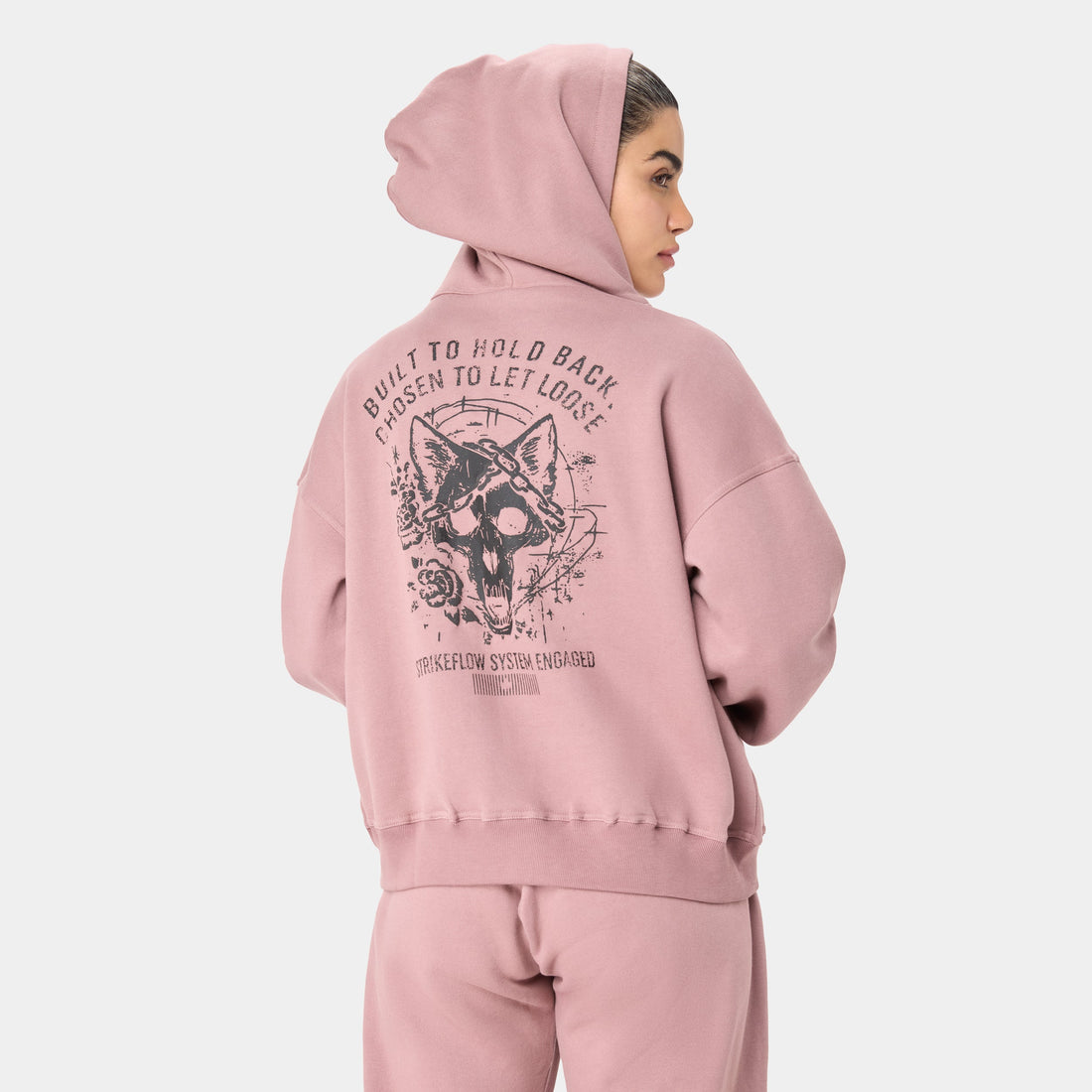LOCKFEM_05 HOODIE — STORM ROSE - Velora Luxury Fashion