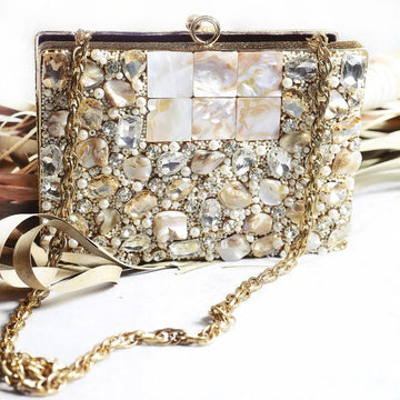 LYLA Gold Clutch bag