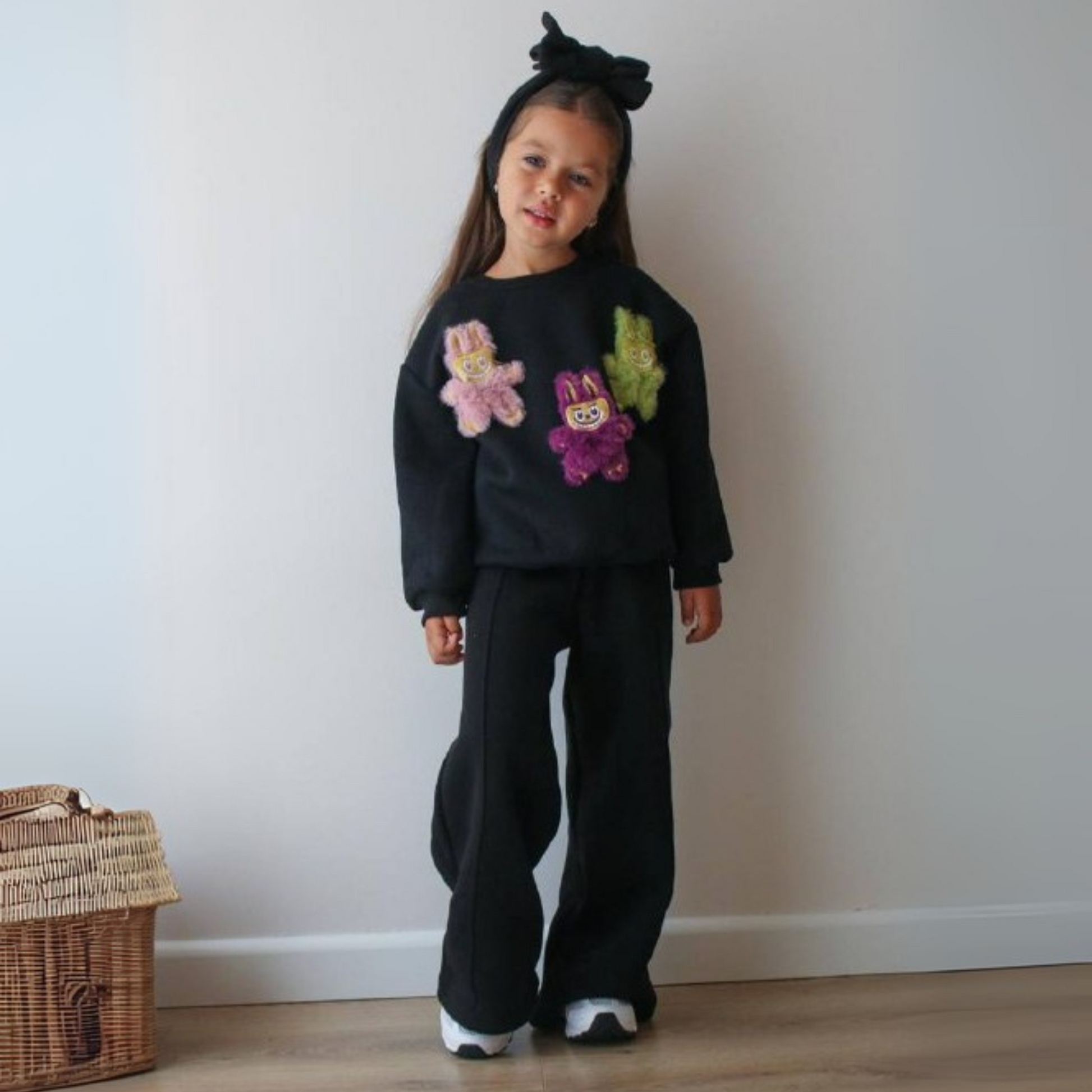 La-Bu-Bu Colorful Patch Girls Casual Set - Velora Luxury Fashion