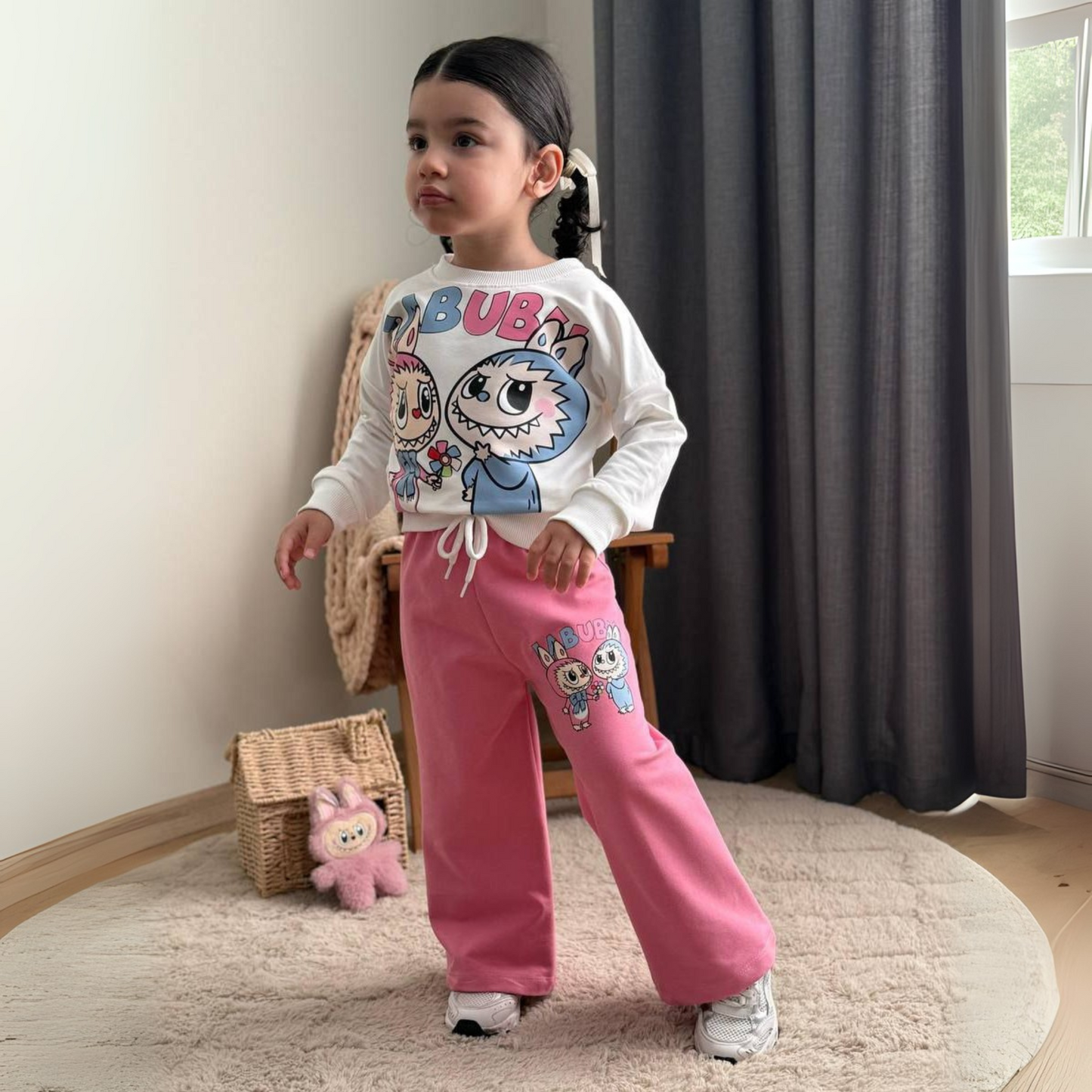 La-Bu-Bu Friends Girls Casual Set - Velora Luxury Fashion