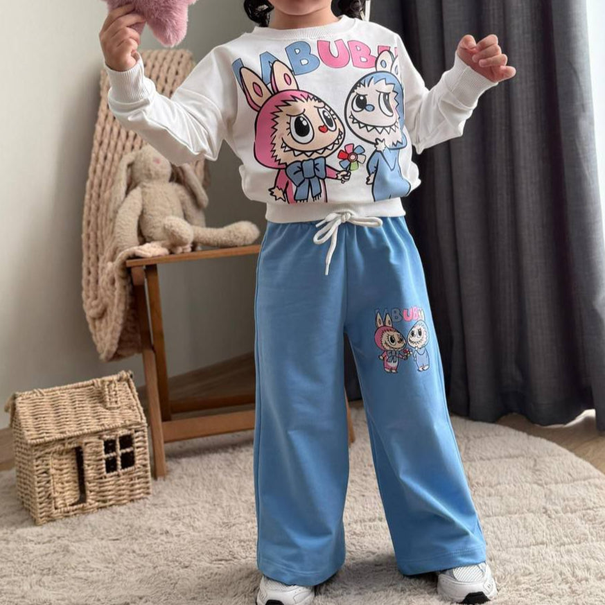 La-Bu-Bu Friends Girls Casual Set - Velora Luxury Fashion