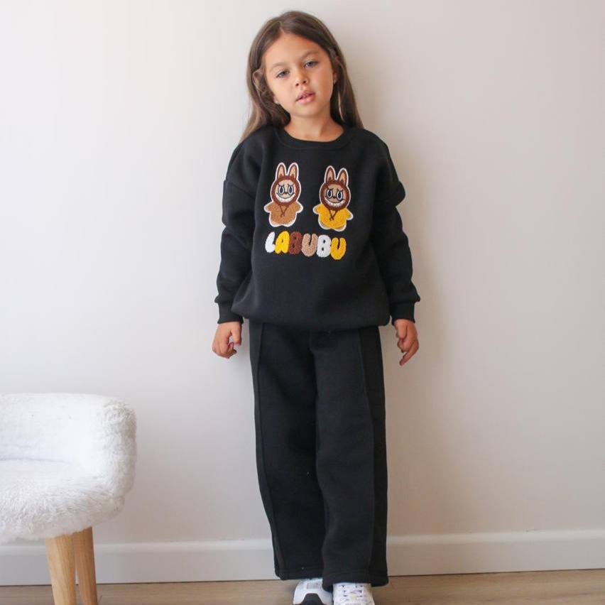 La-Bu-Bu Yellow Girls Casual Set - Velora Luxury Fashion