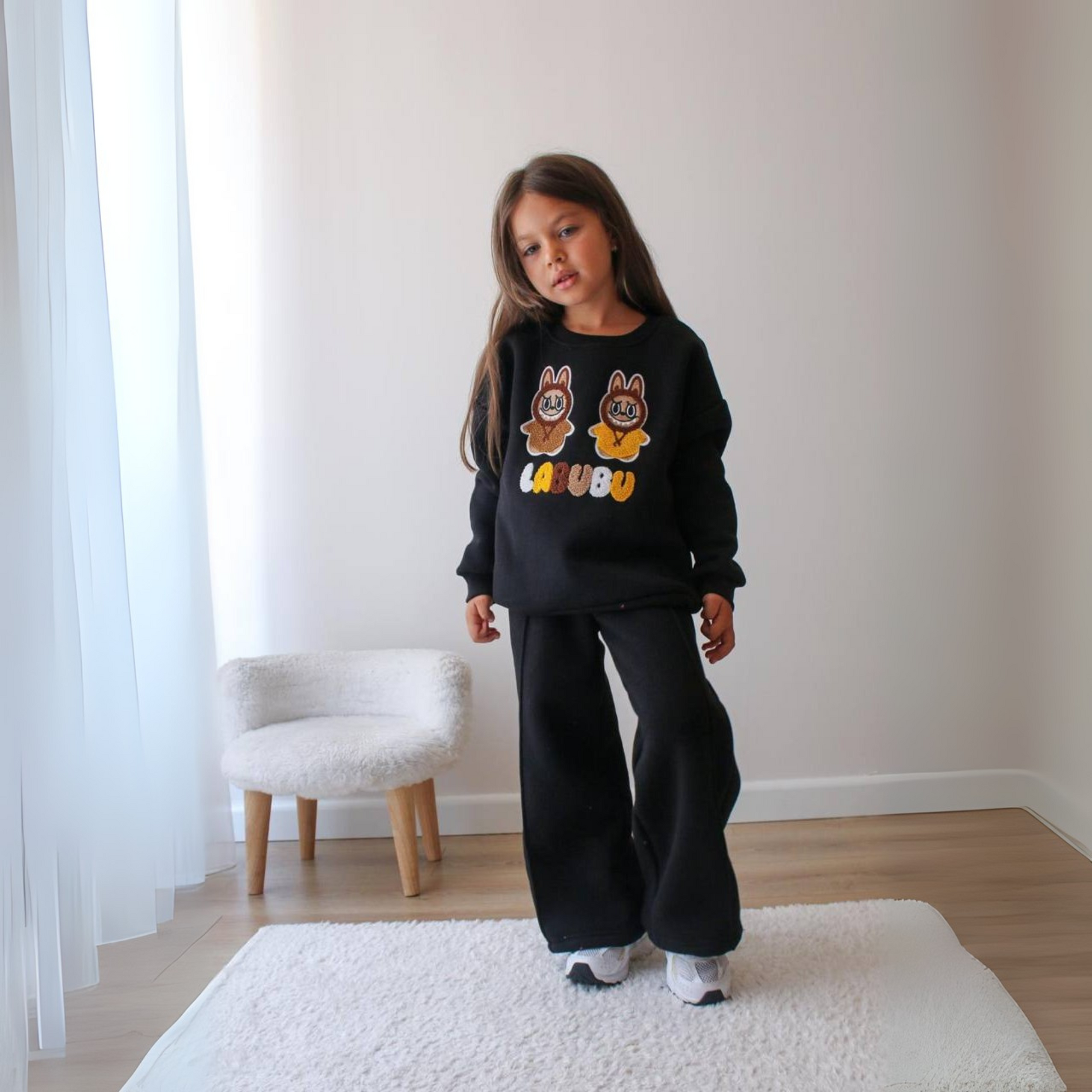 La-Bu-Bu Yellow Girls Casual Set - Velora Luxury Fashion