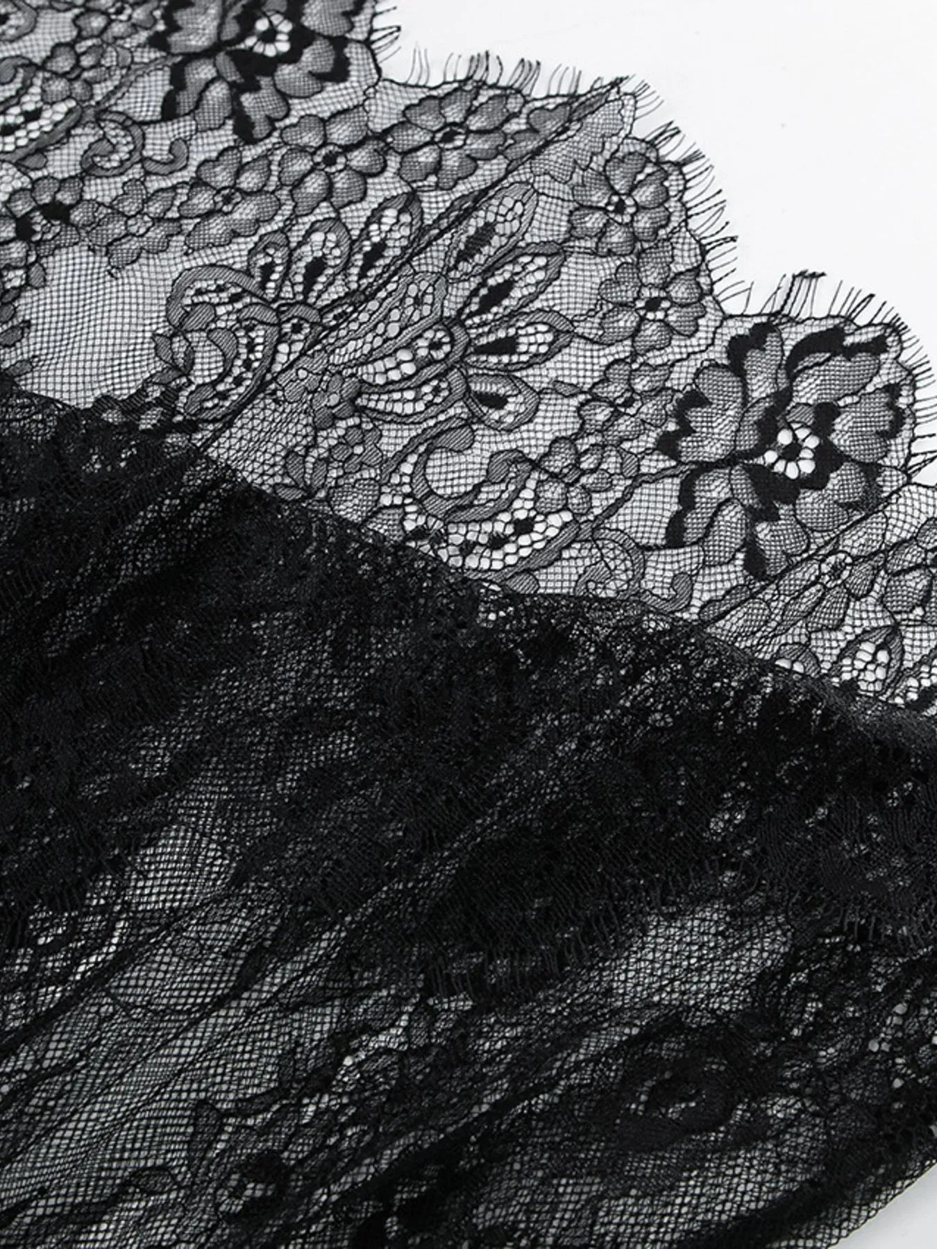 Lace Deep V-Neck Maxi Dress - Velora Luxury Fashion