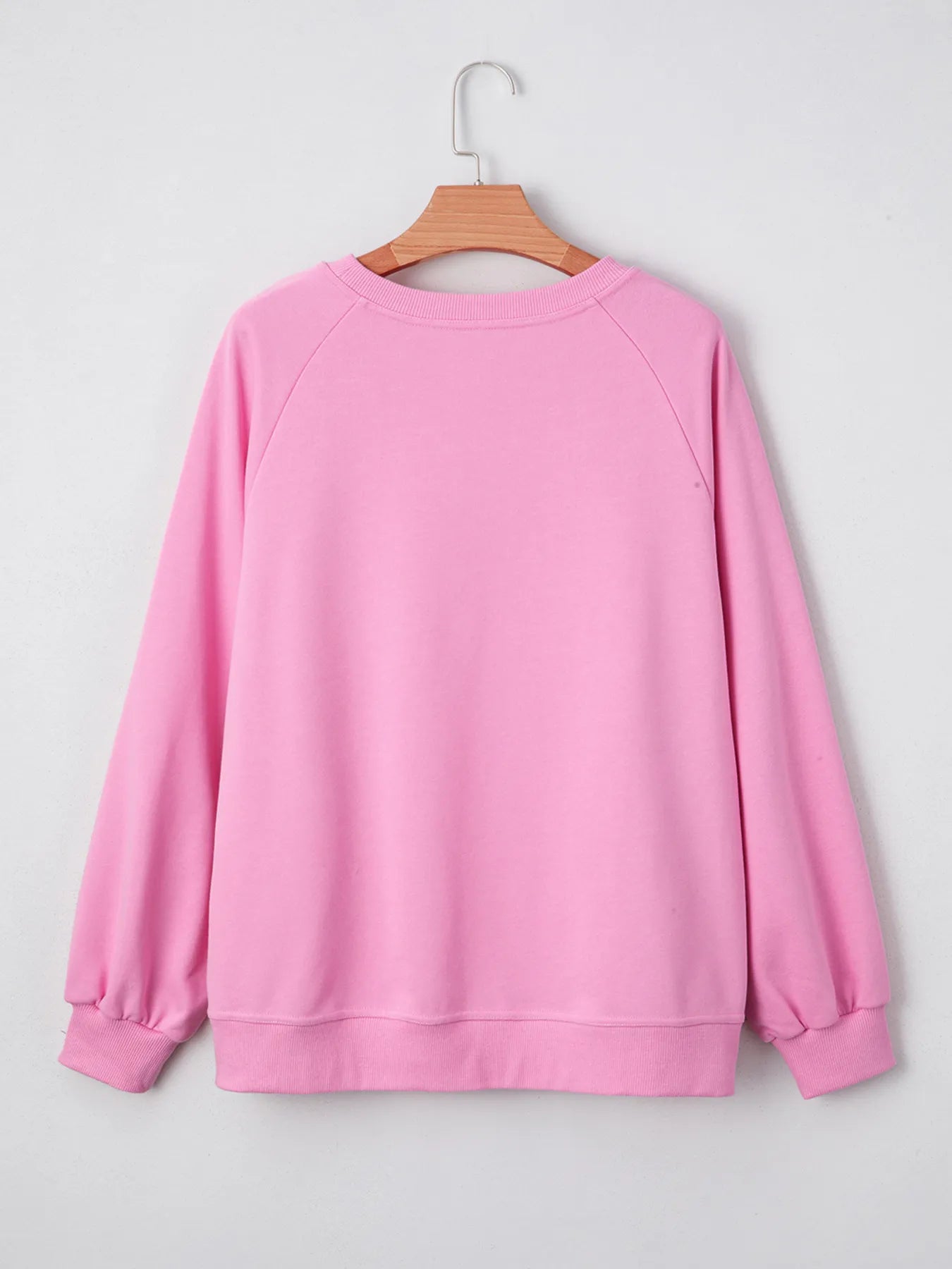 Lace Patched Raglan Sleeve Loose Fit Sweatshirt - Velora Luxury Fashion